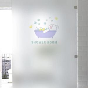 아트박스/꾸밈 gb880-바니샤워룸_유리문시트지