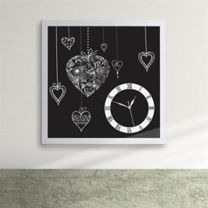 아트박스/꾸밈 cy177-하트모빌 액자시계