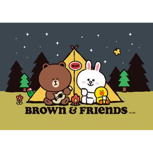 아트박스/퍼즐사랑 108피스 직소퍼즐 - 라인 프렌즈 캠프 (미니)