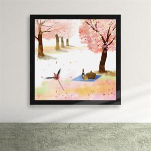 아트박스/꾸밈 ix165-벚꽃놀이 액자시계