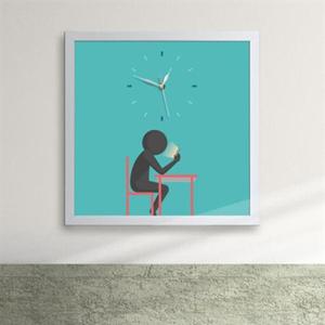 아트박스/꾸밈 iy143-공부합시다01_스마트폰 액자시계