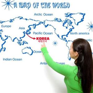 아트박스/꾸밈 ik075-a world map(세계지도)(small)