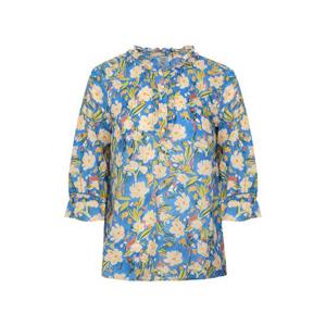 [크로커다일 레이디]면 아사 플라워 프린트 블라우스 CLEMBL117