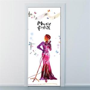 아트박스/낭만창고 nces211-뮤직 페스티벌-현관문시트지