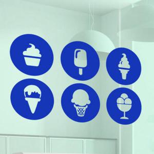 아트박스/꾸밈 pj088-아이스크림아이콘_그래픽스티커