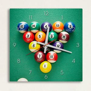 아트박스/꾸밈 ic125-당구한판승부_인테리어벽시계
