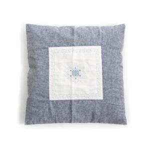 아트박스/홈앳 자수 패치 방석 - 블루 (커버만)