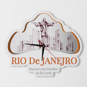 아트박스/꾸밈 na079-인테리어벽시계-리우데자네이루