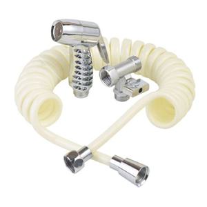 미니건 황동티샤워기세트 코일호스5.0M 변기 욕실 샤워건 샤워기 양변기청소 청소건 크롬분사건 욕실분사건