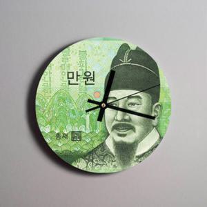 아트박스/모두의팩토리 세종대왕님 우드 벽시계 2종