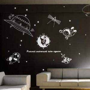 아트박스/꾸밈 ih435-우주로떠나요_그래픽시계(중형)_그래픽시계