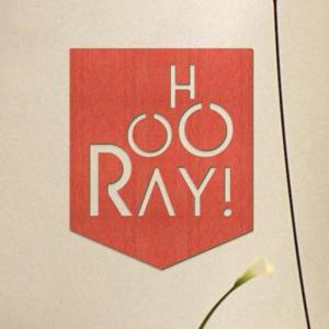 아트박스/디자인베이 우드월데코-레터링 hooray A62 (컬러완제품