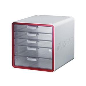 아트박스/오피스큐 SYSMAX 마이룸서류함 5단 258x345x295mm 적색