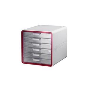 아트박스/오피스큐 SYSMAX 마이룸서류함 6단 258x345x295mm 적색