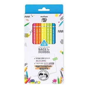 아트박스/오피스큐 더존 키즈 삼각연필 10본세트 HB