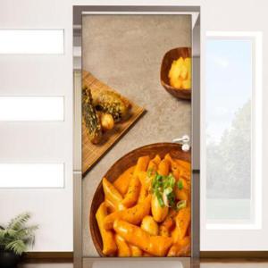 아트박스/꾸밈 로제떡볶이_현관문시트지_현관문시트지_td839