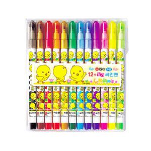 아트박스/문구앤토이스 [동아] 12색 향기사인펜 노랑병아리