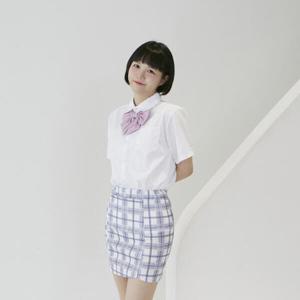 아트박스/교복몰 교복몰 퍼플 체크 스커트 교복 학생복 교복치마