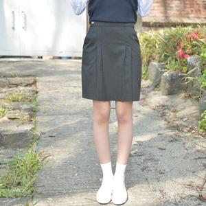 아트박스/교복몰 교복몰 라인이 예뻐보이는 차콜 주름치마 교복