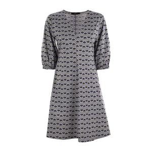 위켄드막스마라 칭기아 패턴 코튼 원피스 2525626031600 001