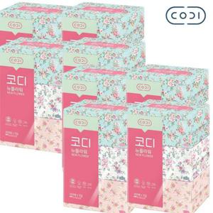 코디 뉴플라워 미용티슈 250매 3입 x 8팩 각티슈