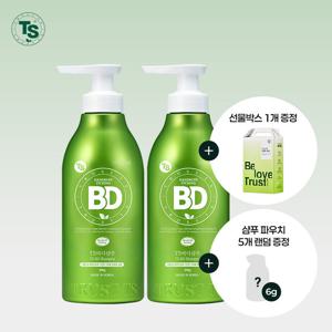 [TS 선물세트] 비디샴푸 500g*2개+선물박스*1개+6g파우치*5개 램덤증정