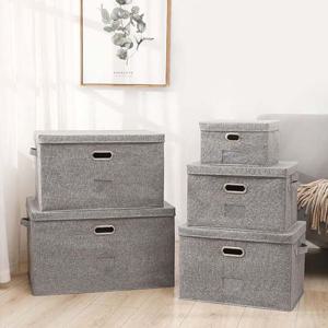 고급 패브릭정리함 리빙박스 정리함 02덮개분리2호