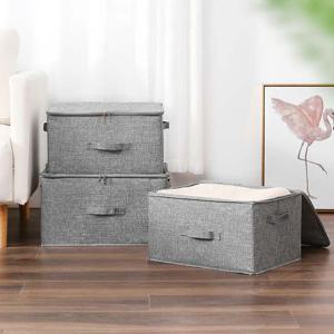 고급 패브릭정리함 리빙박스 옷정리함 02덮개분리4호