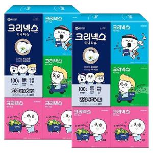 [땡큐온]크리넥스 미니 각티슈 오롤리데이 230매 6입 x2개