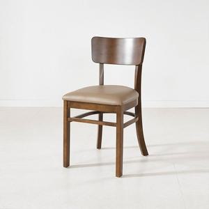 CZ2290 고무나무 원목 식탁 의자 2colors