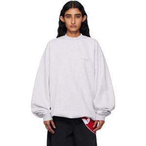 베트멍 티셔츠 그레이 로고 오버사이즈 스웨트셔츠 252669F098000