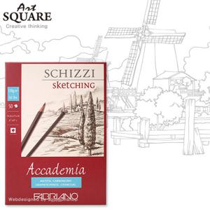 A5파브리아노 아카데미아스케치북AC01/120g/50매/148x210mm 스케칭패드형/A5스케치북/드로잉지/크로키북/도화지/수채화용스케치북/수채화용지