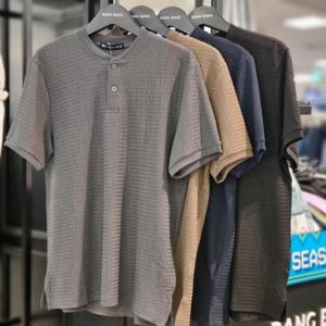 뱅뱅 HC21 여름 남성 헨리넥 반팔티셔츠 NTL518