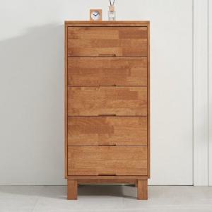 G411 고무나무 원목 5단 서랍장 600 1color