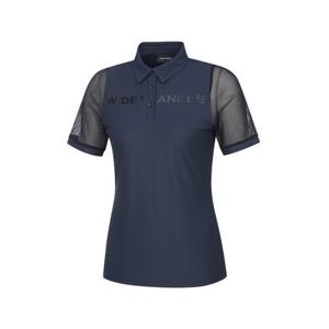 [와이드앵글]여성 CO 메쉬 슬리브 폴로 티셔츠 WWM24276N4