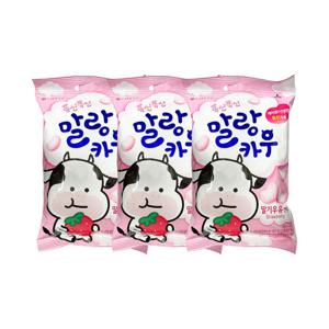 롯데웰푸드 말랑카우 딸기 79g x 3개