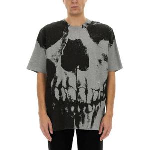 알렉산더 맥퀸 반팔 티셔츠 815067 QTAC50582 GREY