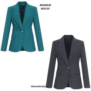 [미니멈]MD 심플 원버튼 카라넥 자켓 MD MYAAWJ2240_CJ