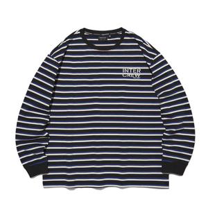 [인터크루]시밀러 립 배색 스트라이프티 R블루 ITY1TM07ARB_CC