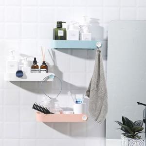 욕실선반 수건걸이 화장실 코너 흡착식 일자 세면대