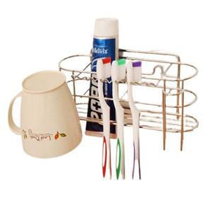 5구 칫솔걸이 양치걸이 칠솔통 욕실선반 양치컵걸이 욕실수납