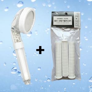 영스타 맥반석 정수샤워기+필터4P 샤워기 리필필터