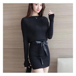 여성니트원피스 2컬러 1P 여자 미니 딱붙는 치마