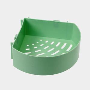 파스텔 접착식 욕실 코너 선반 그린 모서리