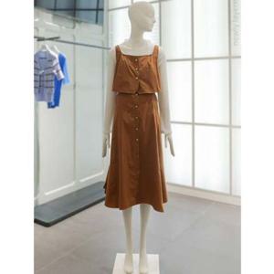 [쥬크] 시스루 티셔츠+버튼 포인트 원피스 세트(Z253MSE003) Z253MSE003