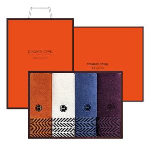 송월타월 호텔컬렉션 어로우 호텔 수건 4매 선물세트+쇼핑백 기념수건 답례품