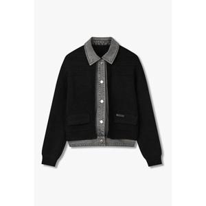 [보브] 데님 패치 니트 가디건 (7155450003) 7155450003