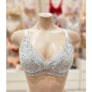 [비비안 란제리] (BR964A 2종택1) 와플ㅣ싴크 자수로 세련미 UP실버 블루와 인디 핑크의 매혹적인 브라 BR9641GA