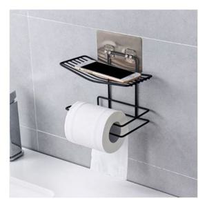 화장실 휴지걸이 휴대폰 거치대 선반