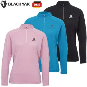 [블랙야크] 여성 가을 아웃도어 등산 긴팔티셔츠 DNS 폴라텍 집업 긴팔티2 1BYZTFU504 1BYZTFU504